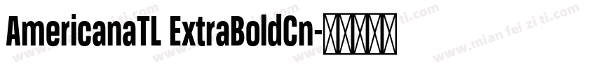 AmericanaTL ExtraBoldCn字体转换